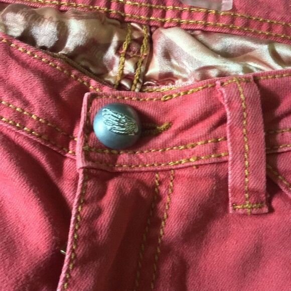 Vtg. Y2k CRYSTAL ROCK by Christian Audigier Denim Jeans Embroidery size 31 - Picture 8 of 10